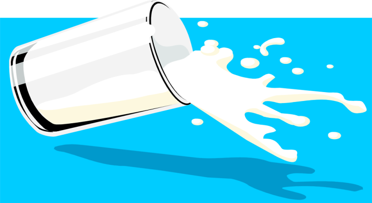 Milk with milkman delivery boy